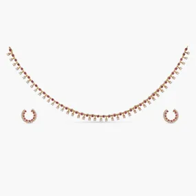 Narmeen Delicate CZ Necklace Set