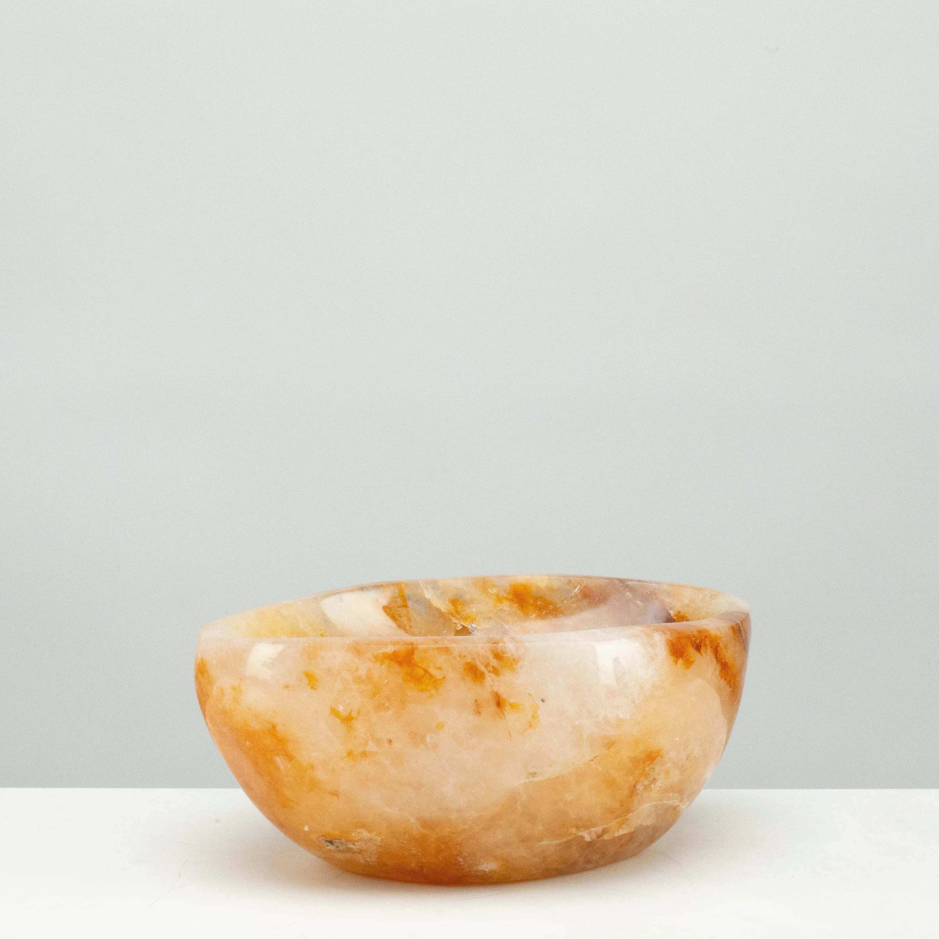 Natural Golden Healer Quartz Bowl (Hematoid Quartz) - 5.5 / 1,100 grams