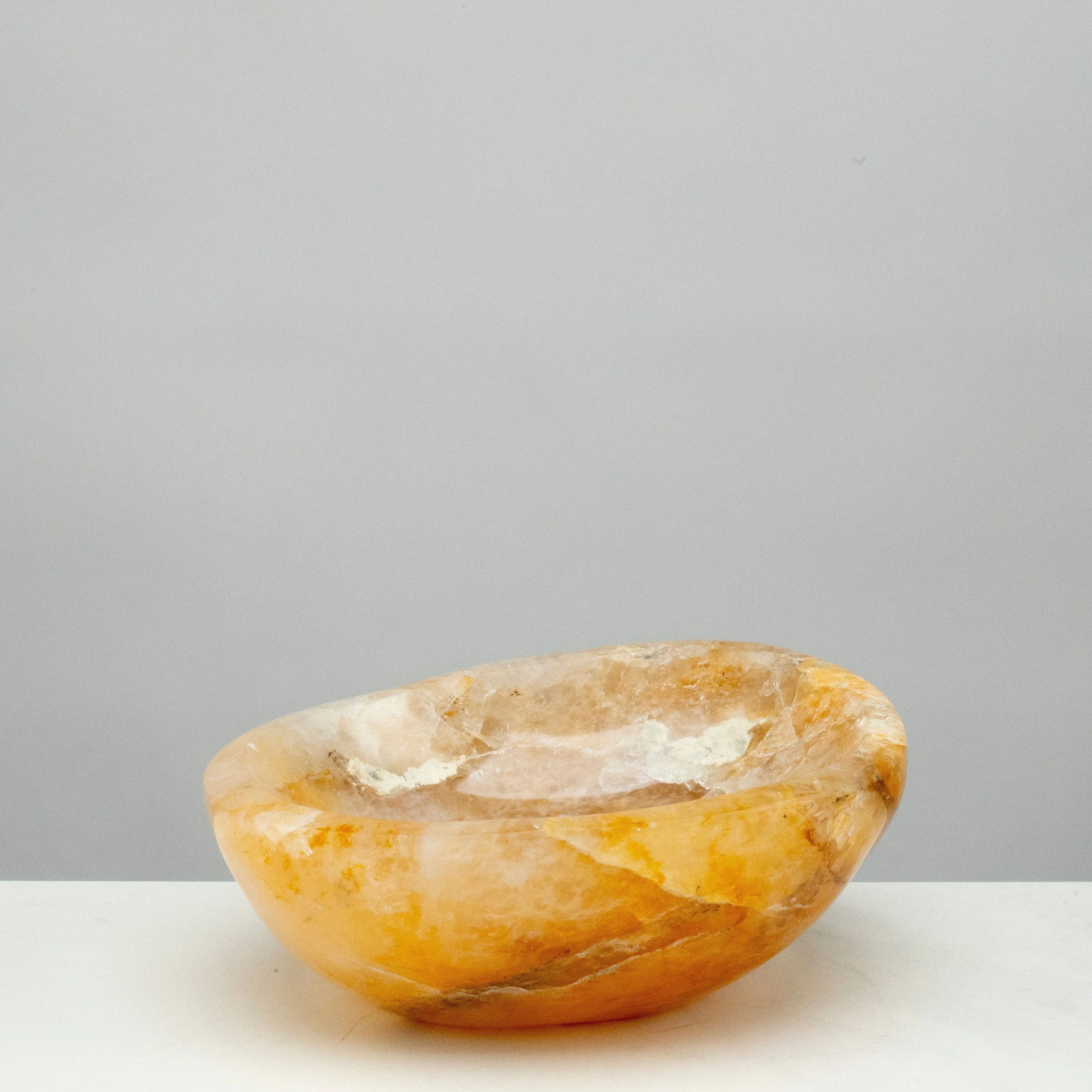 Natural Golden Healer Quartz Bowl (Hematoid Quartz) - 7 / 1,560 grams