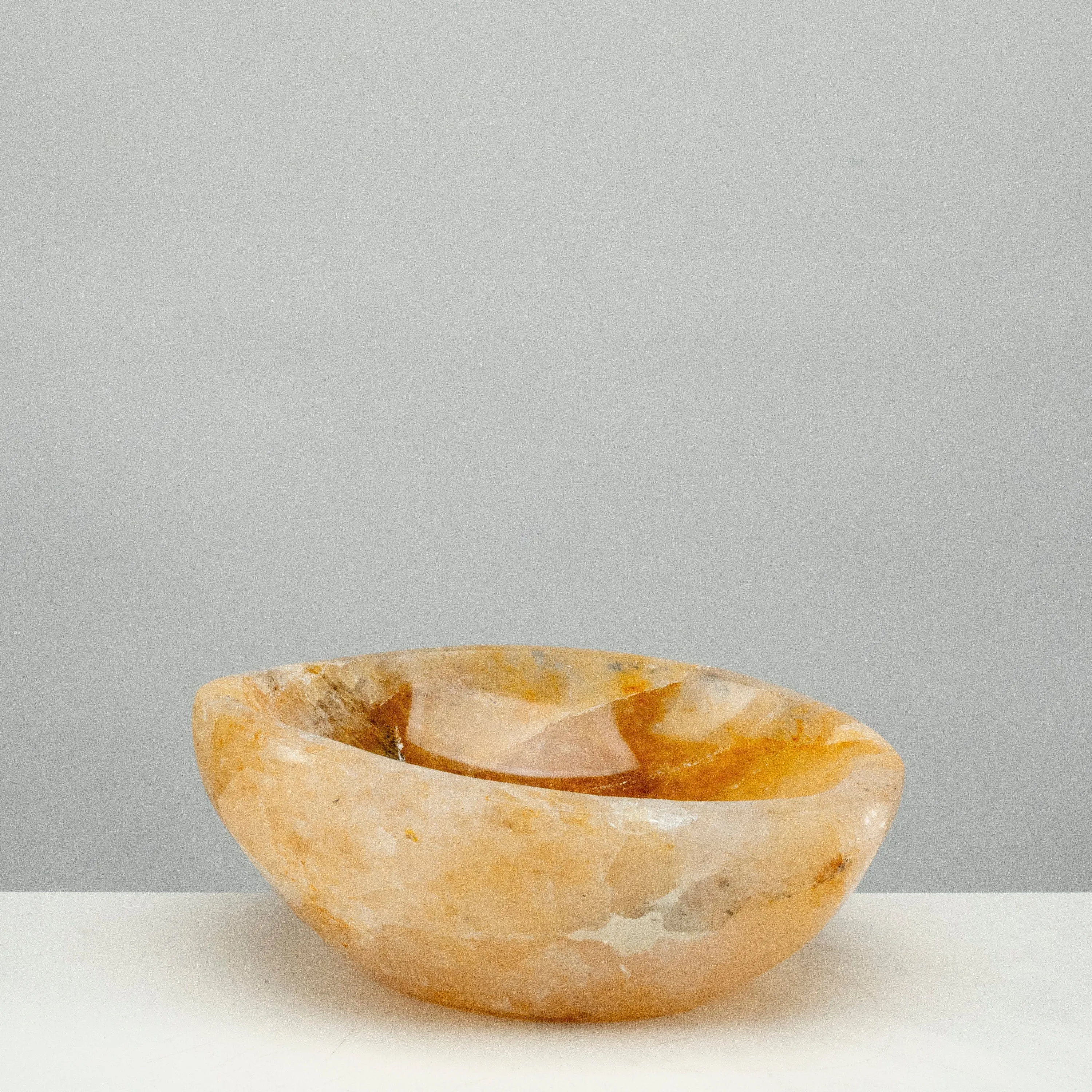 Natural Golden Healer Quartz Bowl (Hematoid Quartz) - 7 / 1,560 grams