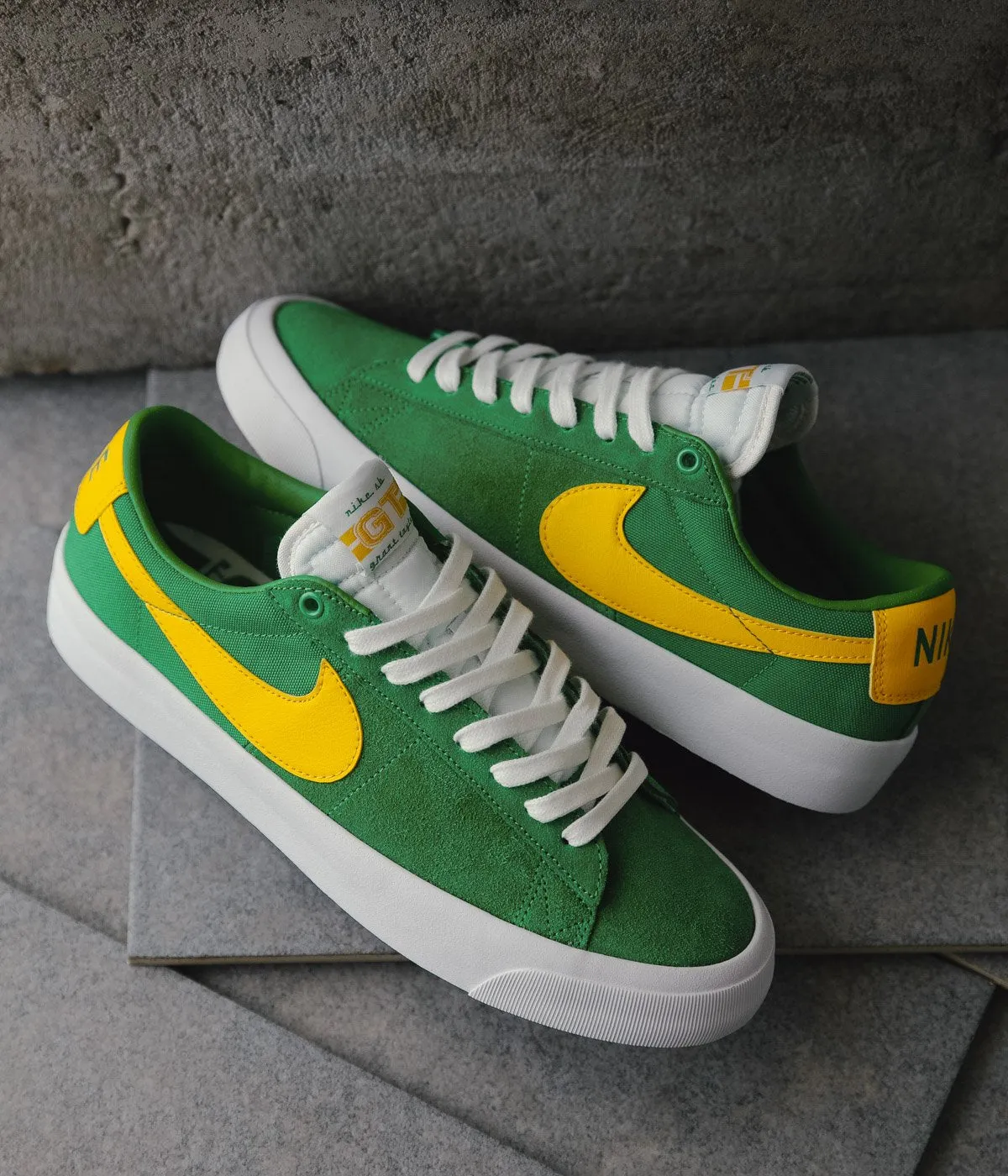 Nike SB Blazer Low Pro GT Lucky Green/University Gold