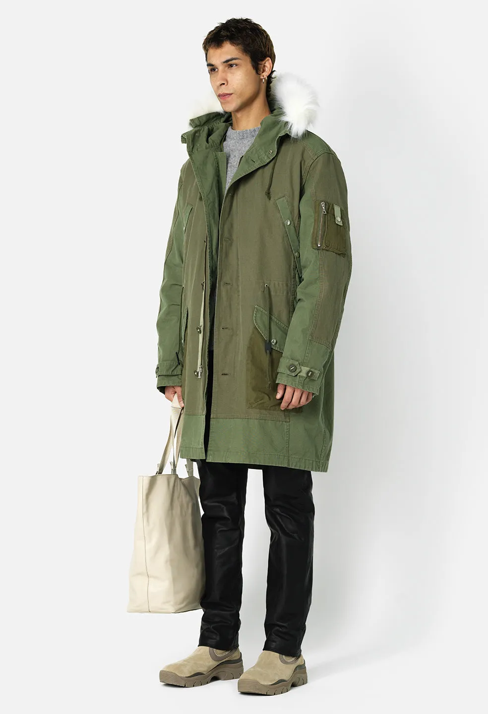 Paneled N-3B Jacket / Olive