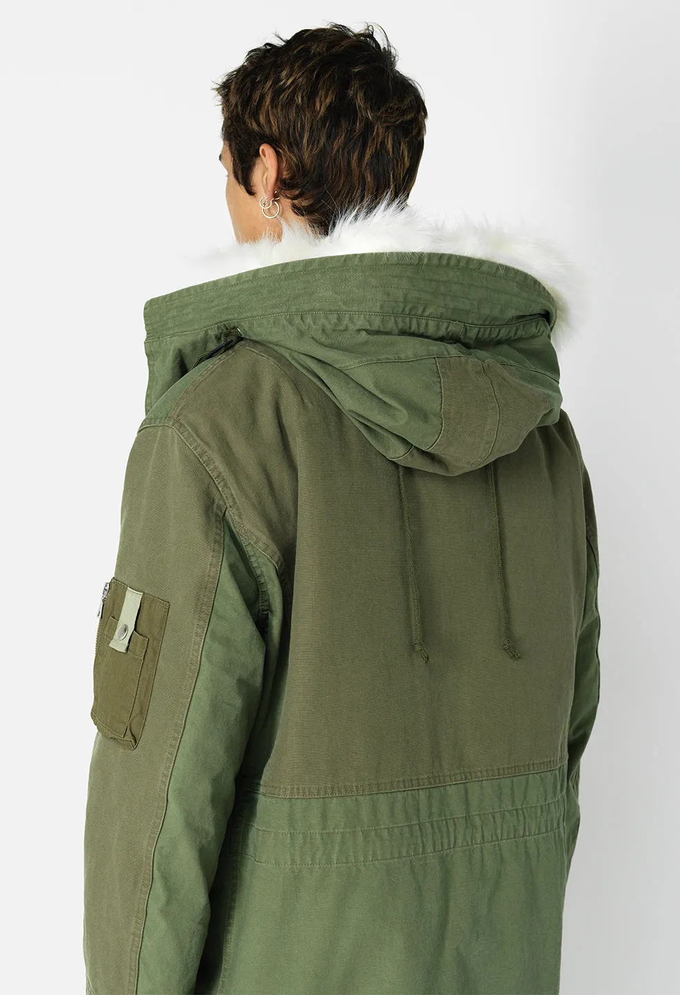 Paneled N-3B Jacket / Olive