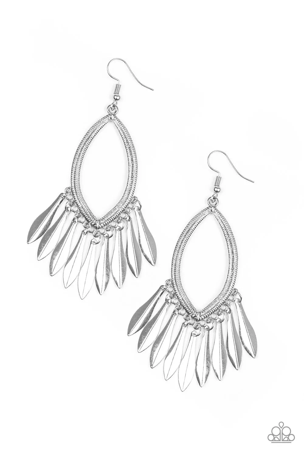 Paparazzi Accessories  - My FLAIR Lady #L51 - Silver Earring