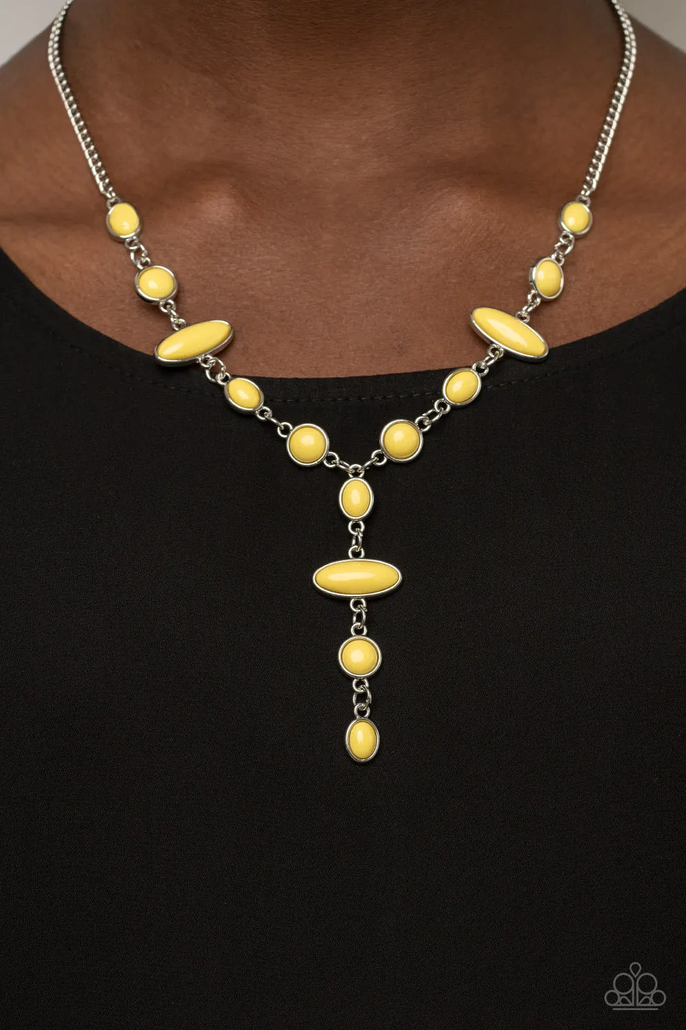 Paparazzi Authentically Adventurous - Yellow Necklace