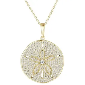 Pavé Sand Dollar Pendant