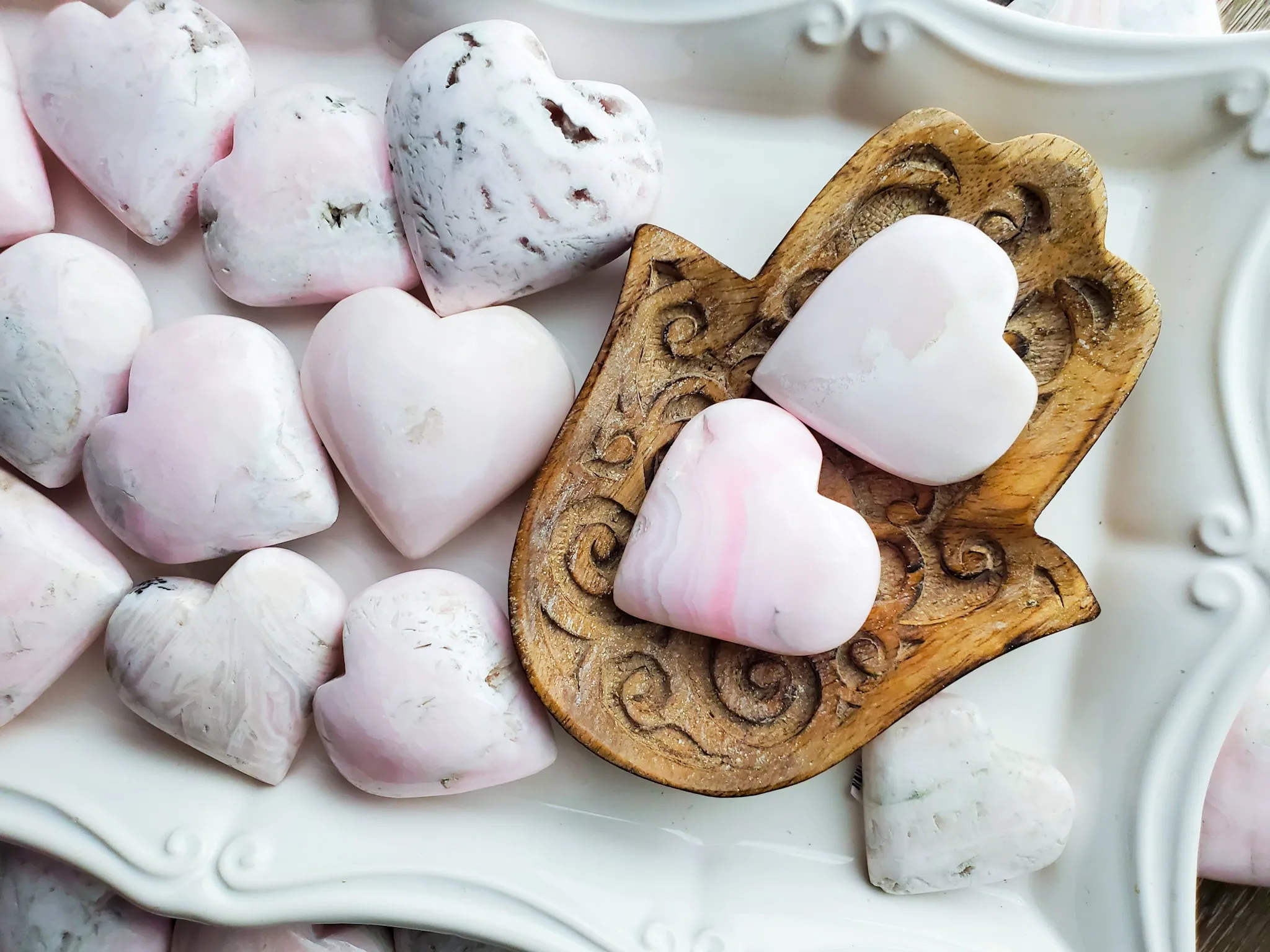 Pink Calcite (Mangano) Heart