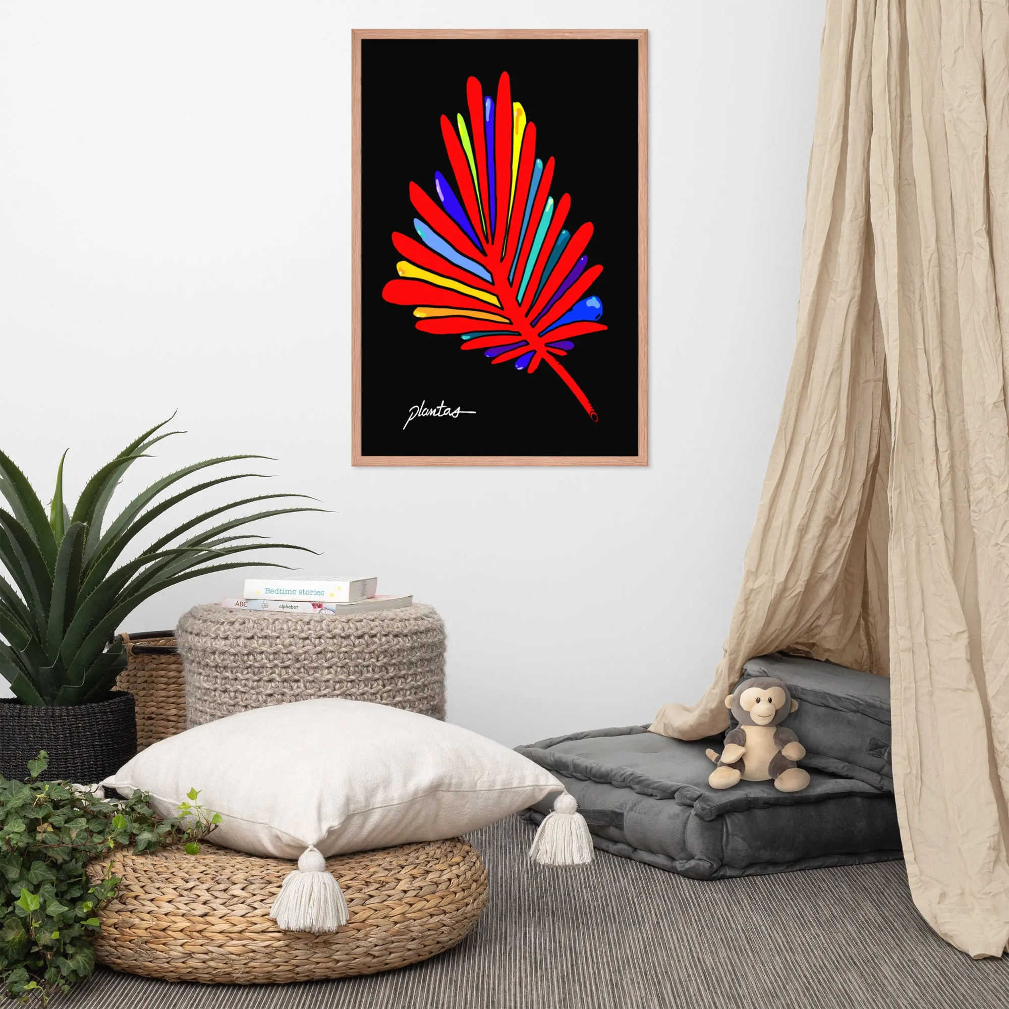 Red Leaf Framed poster