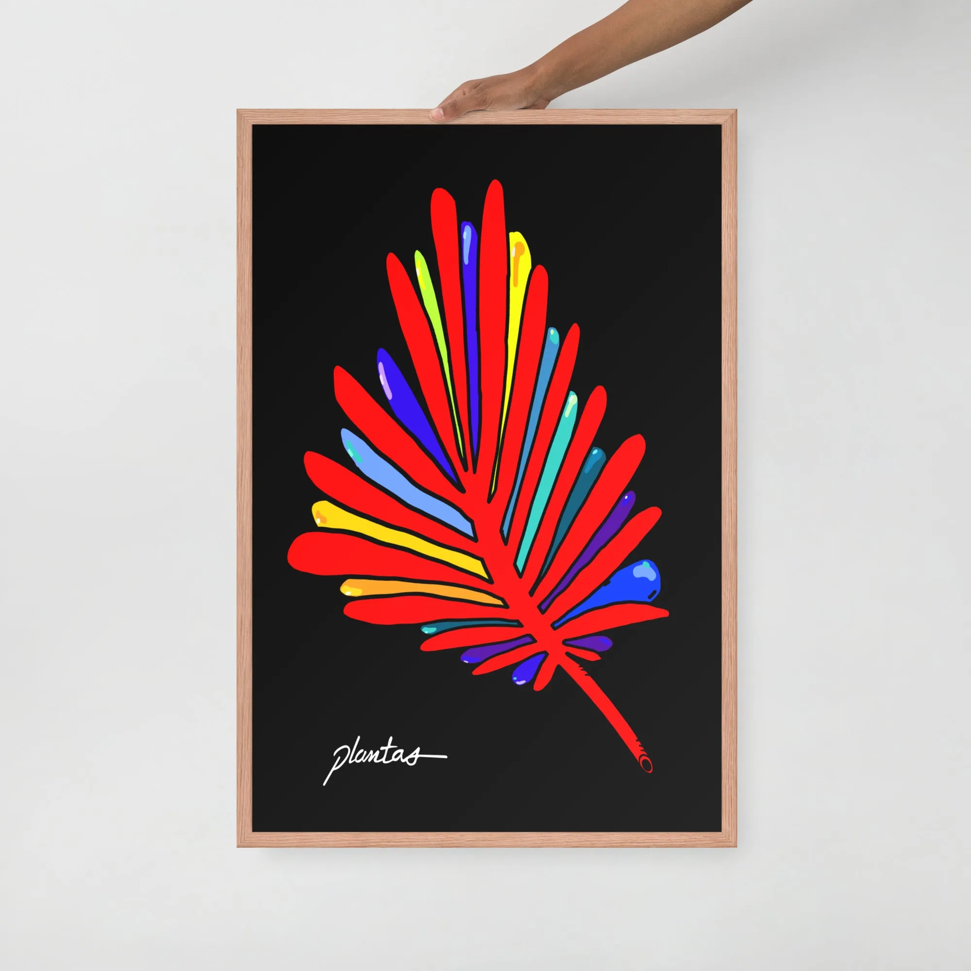 Red Leaf Framed poster