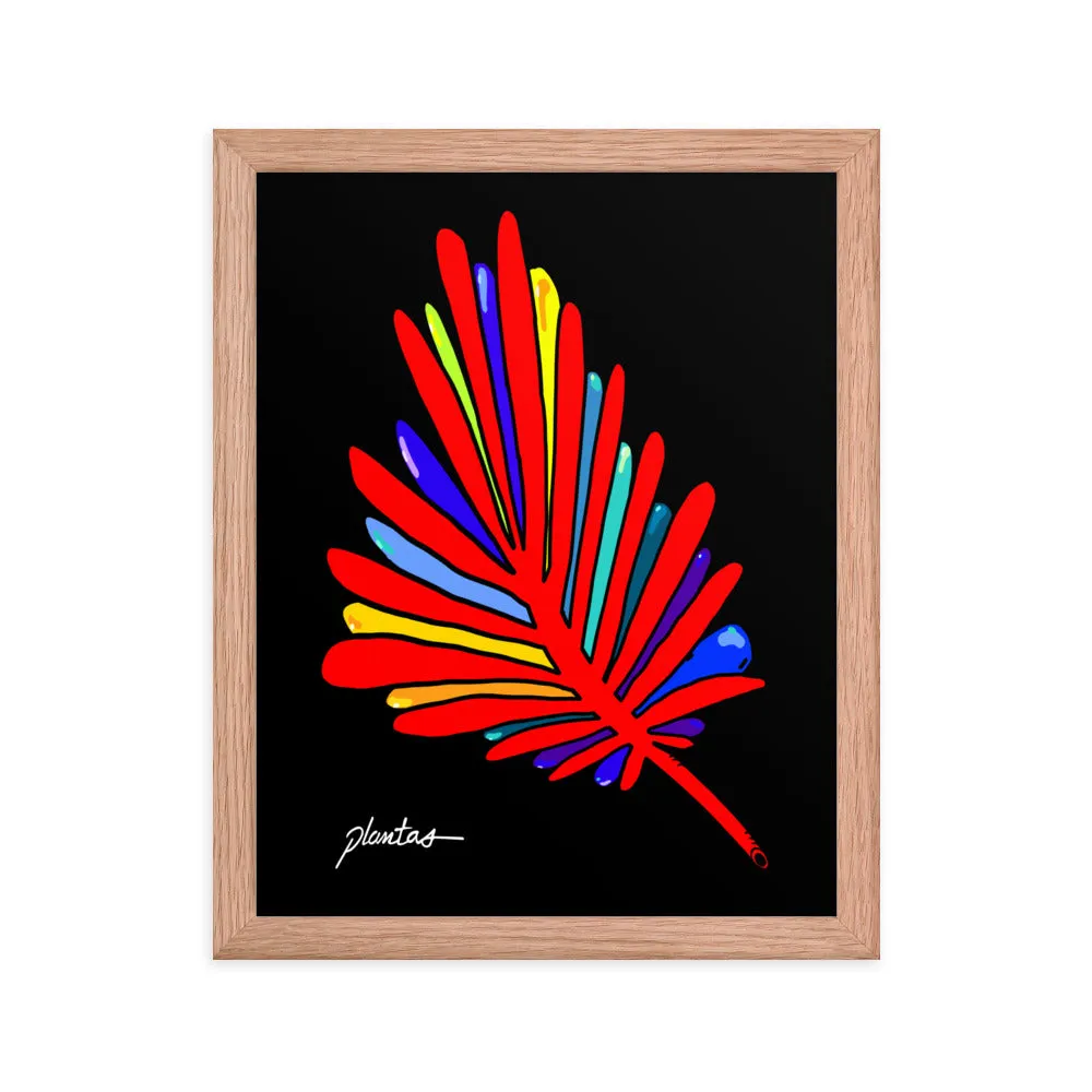 Red Leaf Framed poster