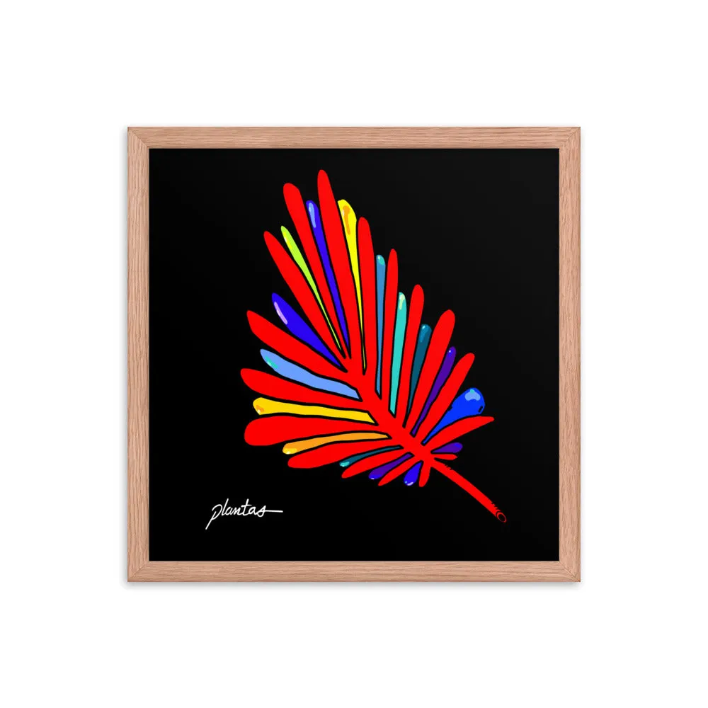 Red Leaf Framed poster