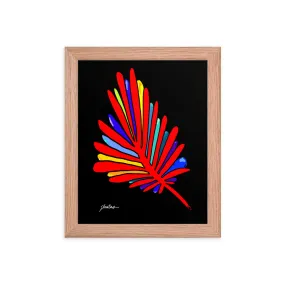 Red Leaf Framed poster