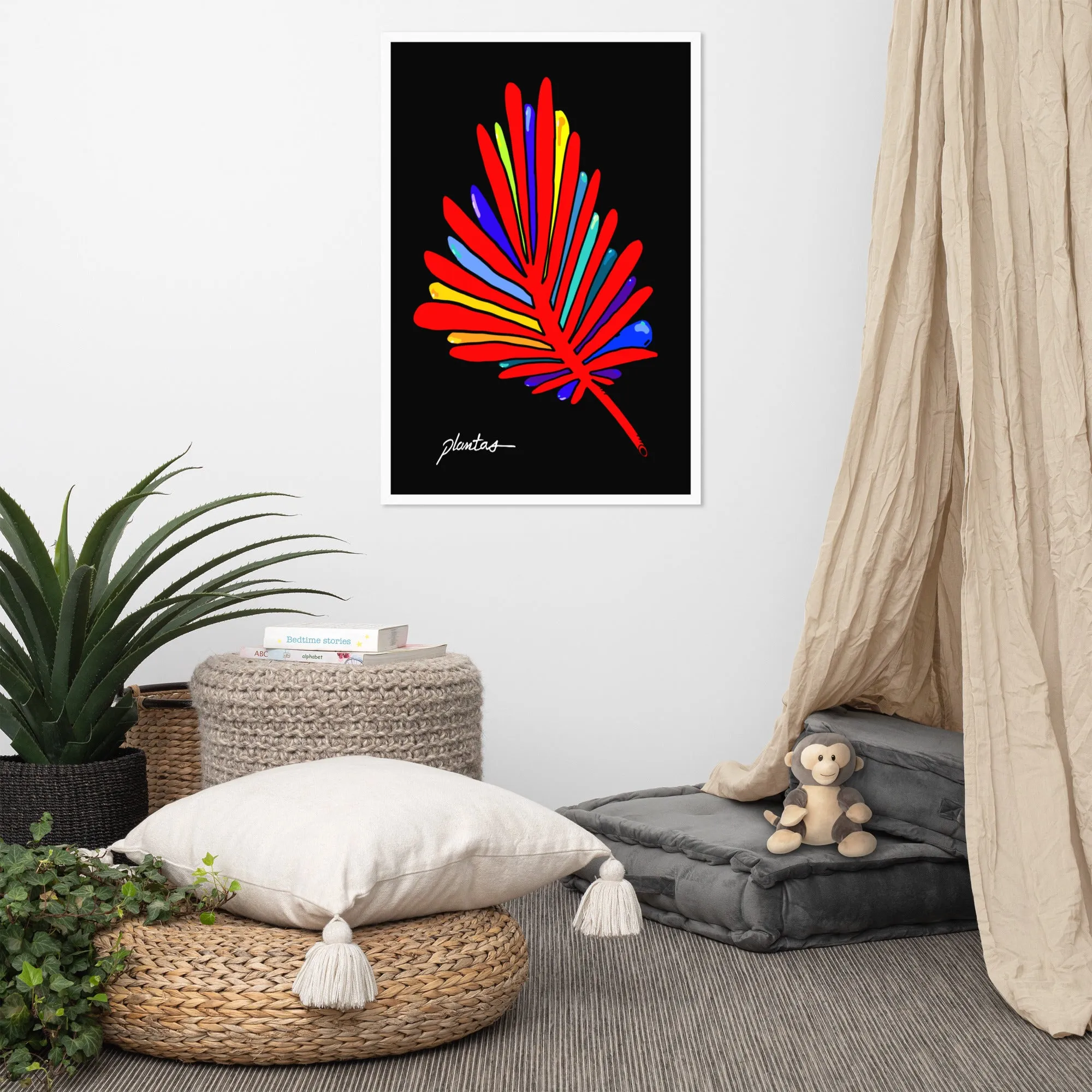 Red Leaf Framed poster