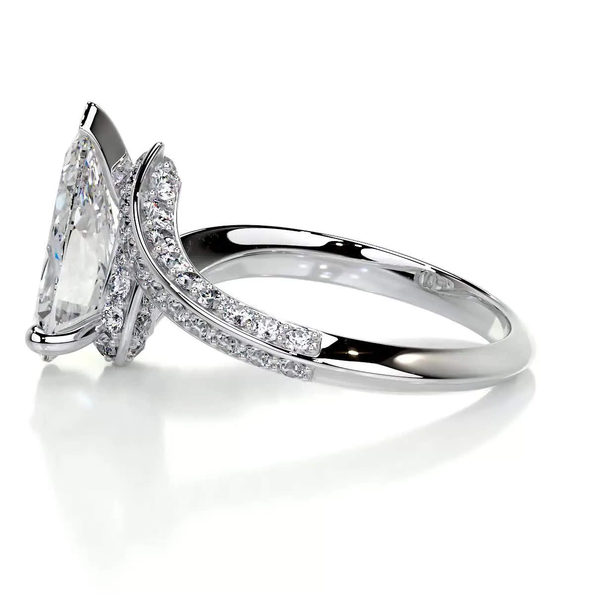 Sabrina Lab Grown Diamond Ring -14K White Gold