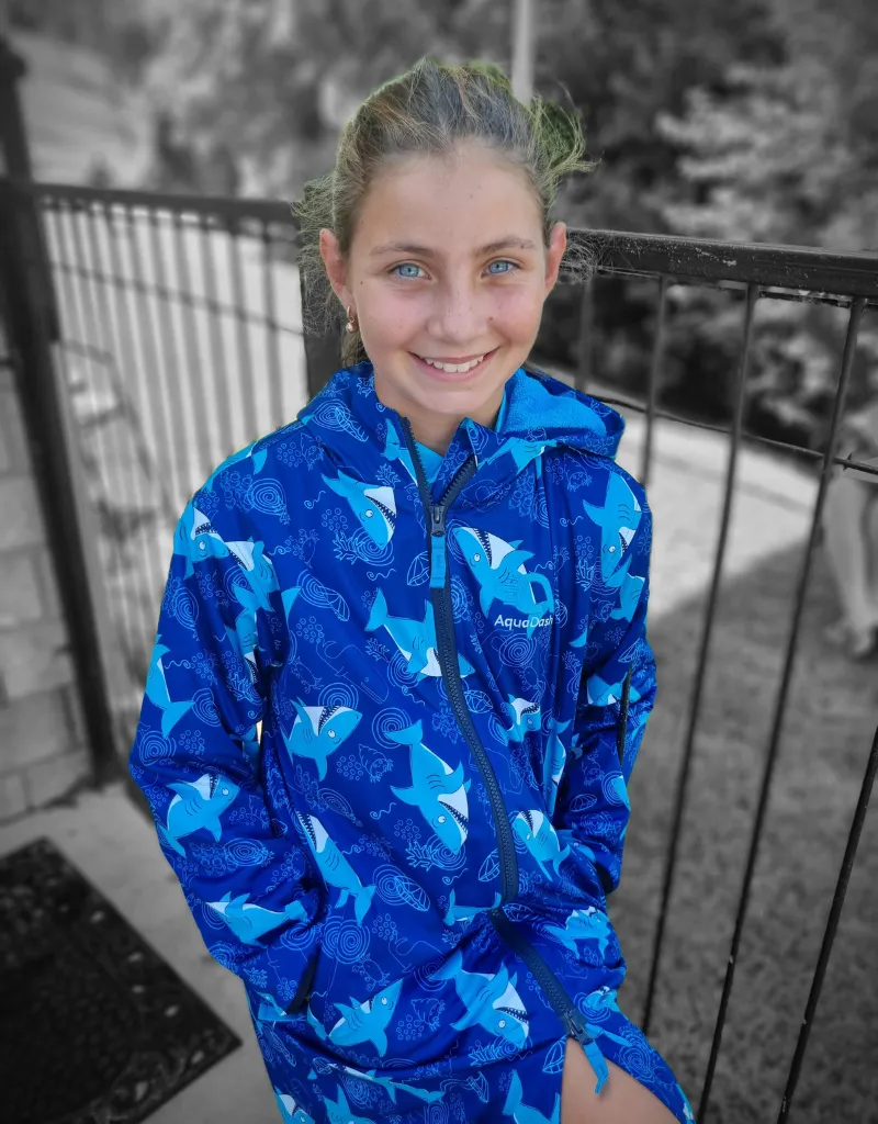 Sharks Grin Swim Parka | Child Unisex