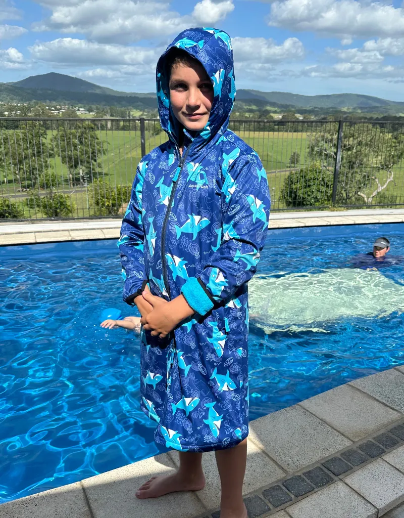 Sharks Grin Swim Parka | Child Unisex