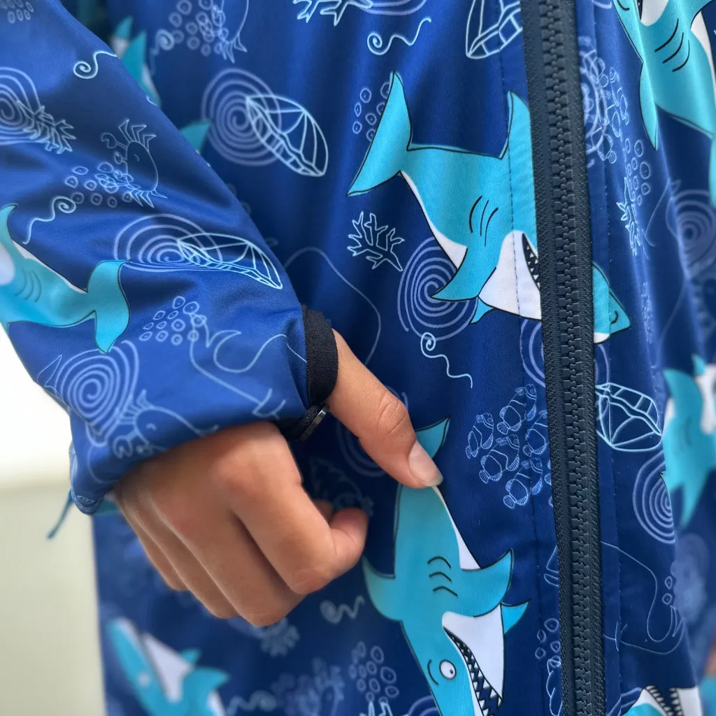 Sharks Grin Swim Parka | Child Unisex