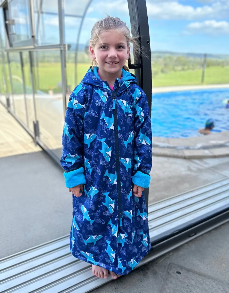 Sharks Grin Swim Parka | Child Unisex