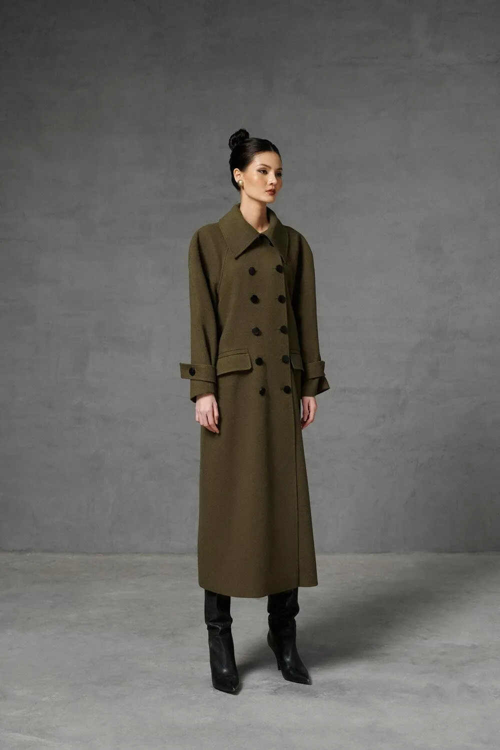 Somoon Double-Breasted Trench Coat