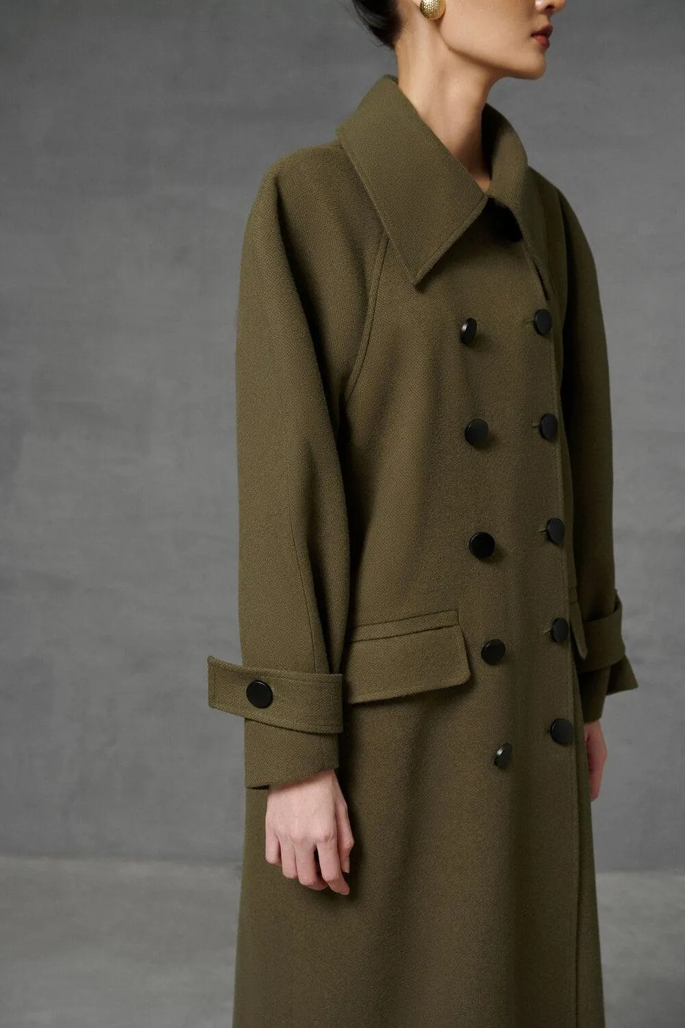 Somoon Double-Breasted Trench Coat