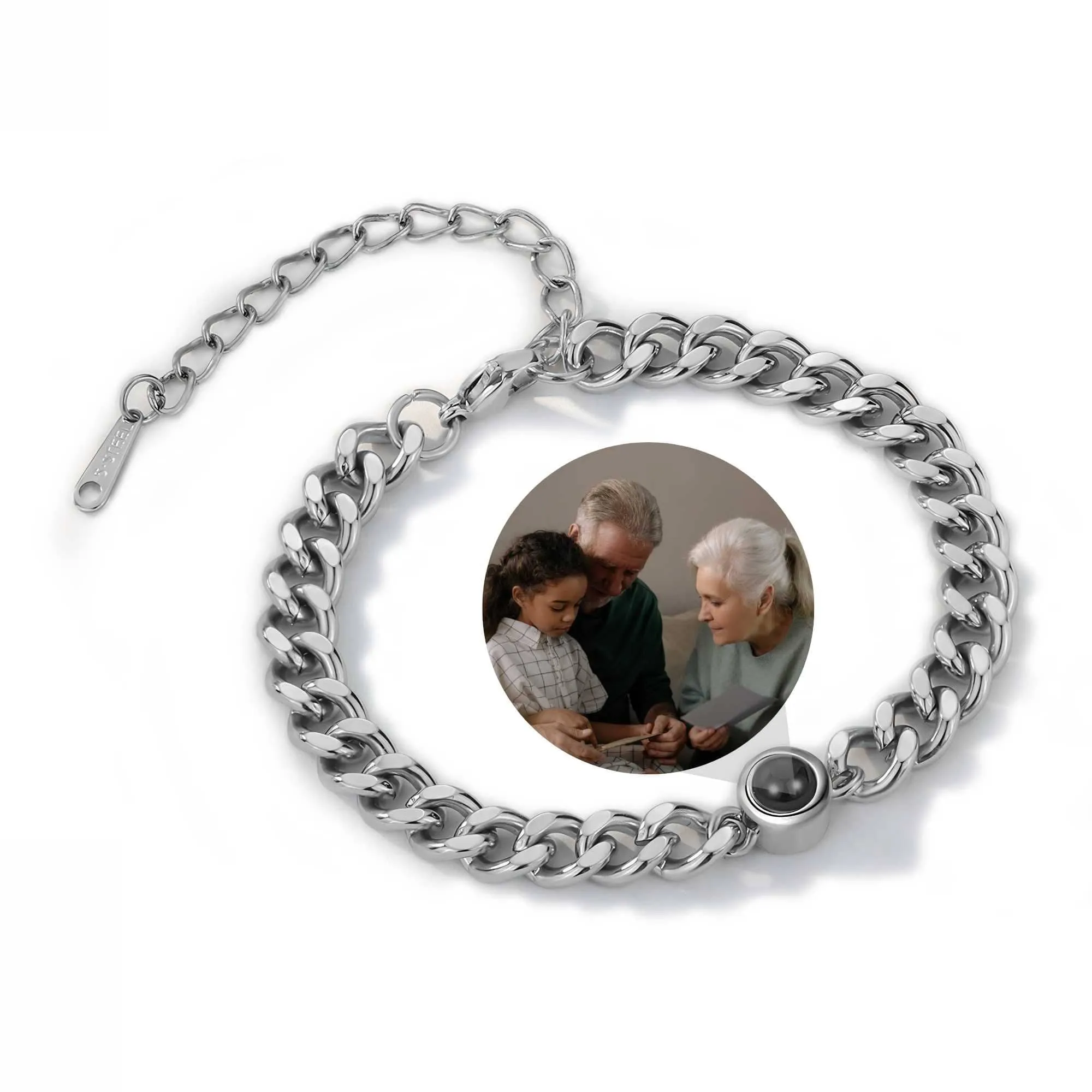 Steel Photo Bracelet