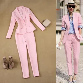 Stylish Pink Pantsuit