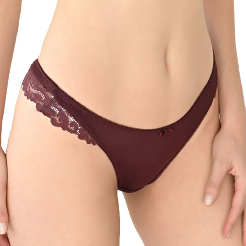 Tanga coordinable con detalles de encaje y tanga 73981 Lady Carnival