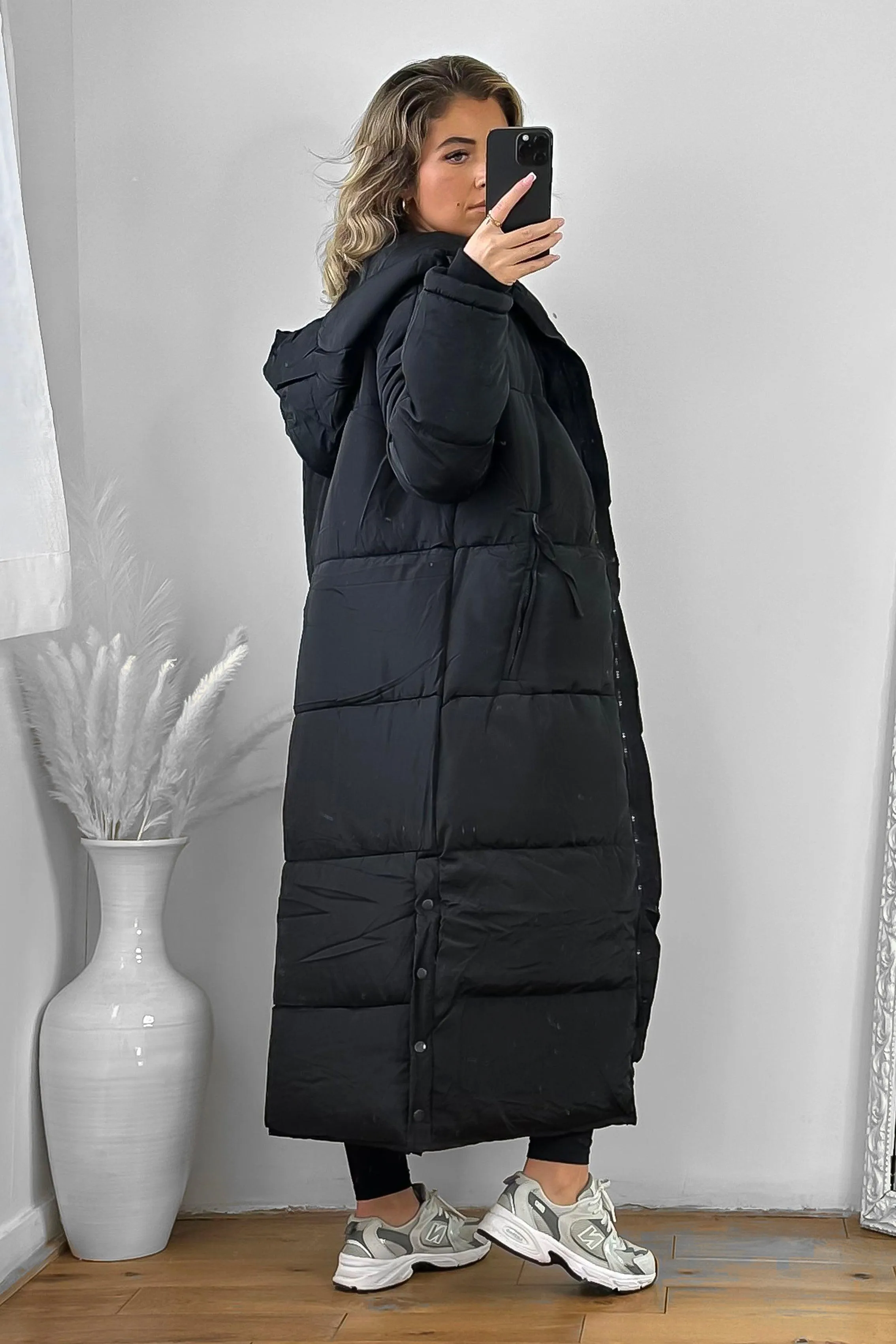 Thick Padded Maxi Parka Jacket