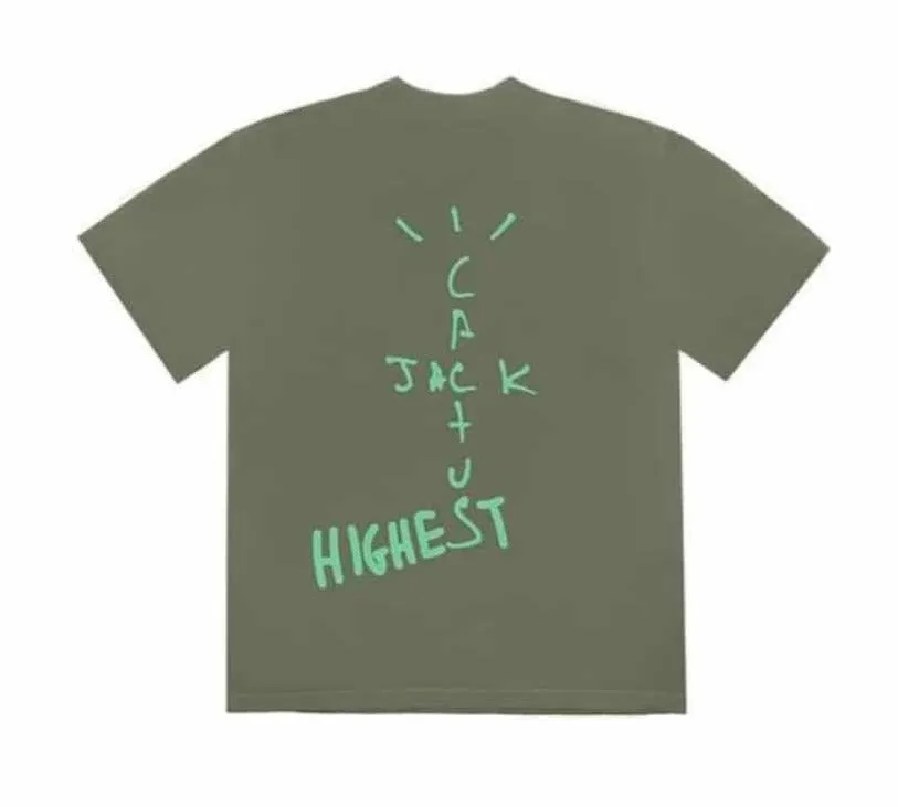 Travis Scott Jordan Cactus Jack Highest T-Shirt Olive