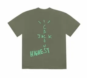 Travis Scott Jordan Cactus Jack Highest T-Shirt Olive