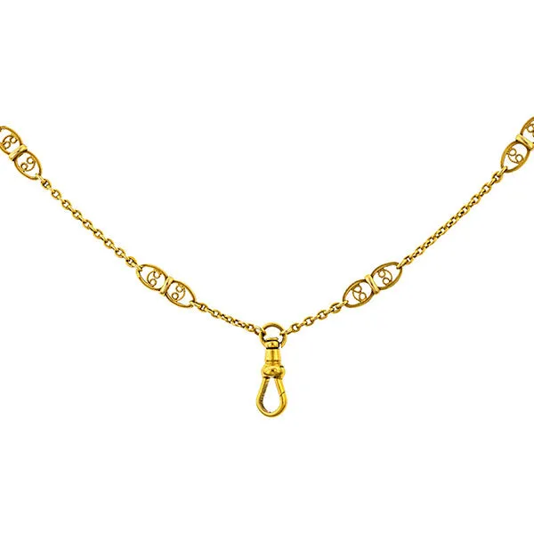 Victorian Fancy Link Chain Necklace