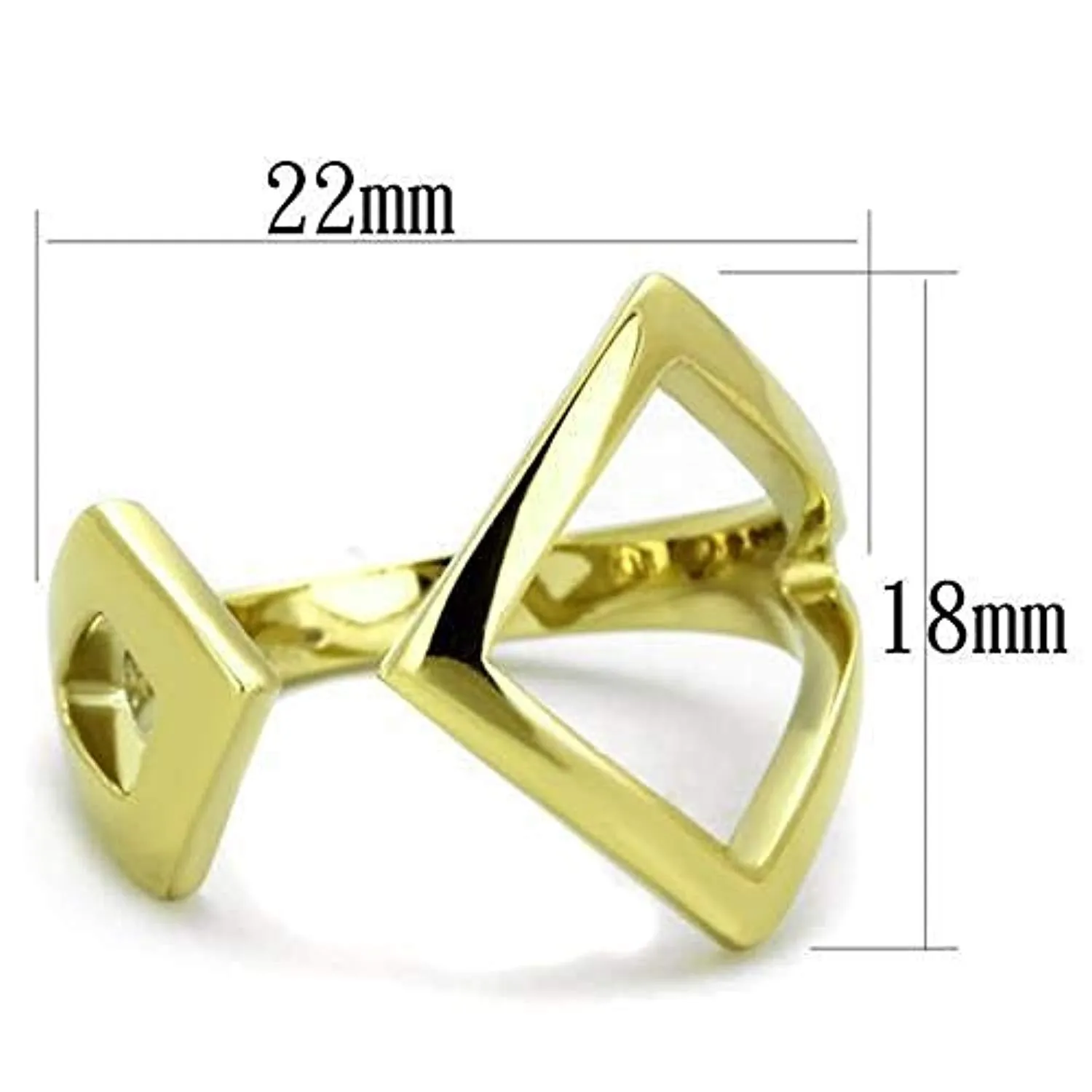 WildKlass Stainless Steel Ring IP Gold Women