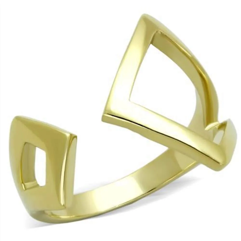 WildKlass Stainless Steel Ring IP Gold Women