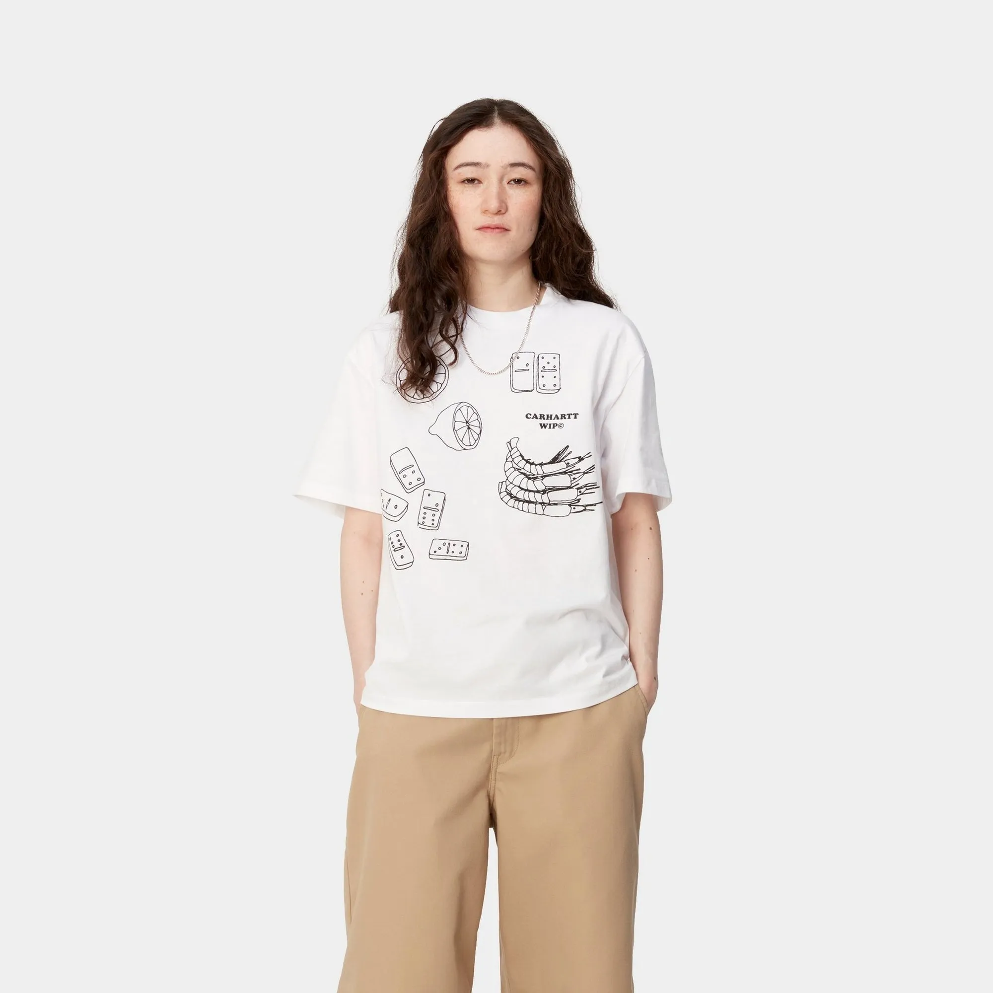 Women’s Isis Maria Lunch T-Shirt | White / Black