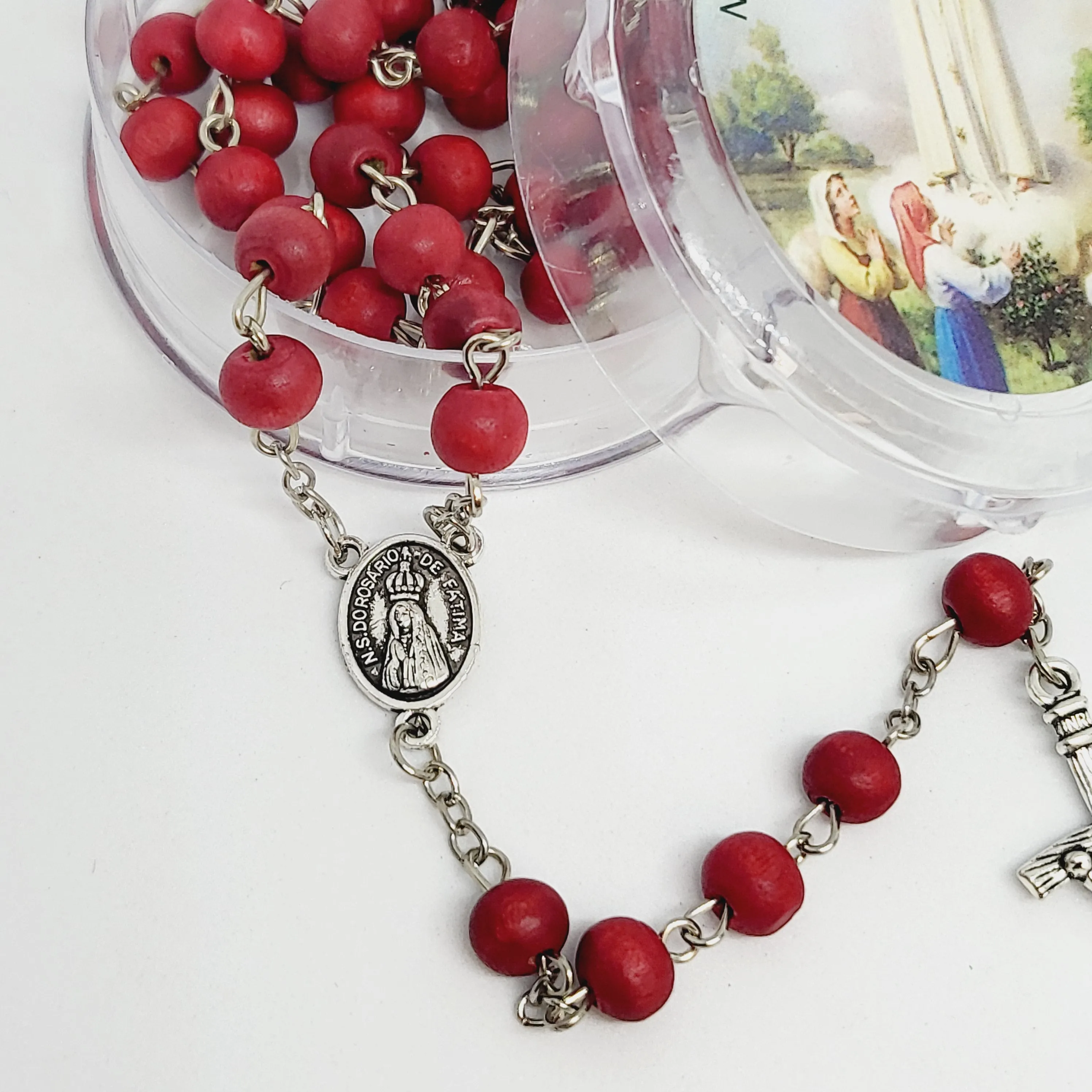 Wood Rose Rosary