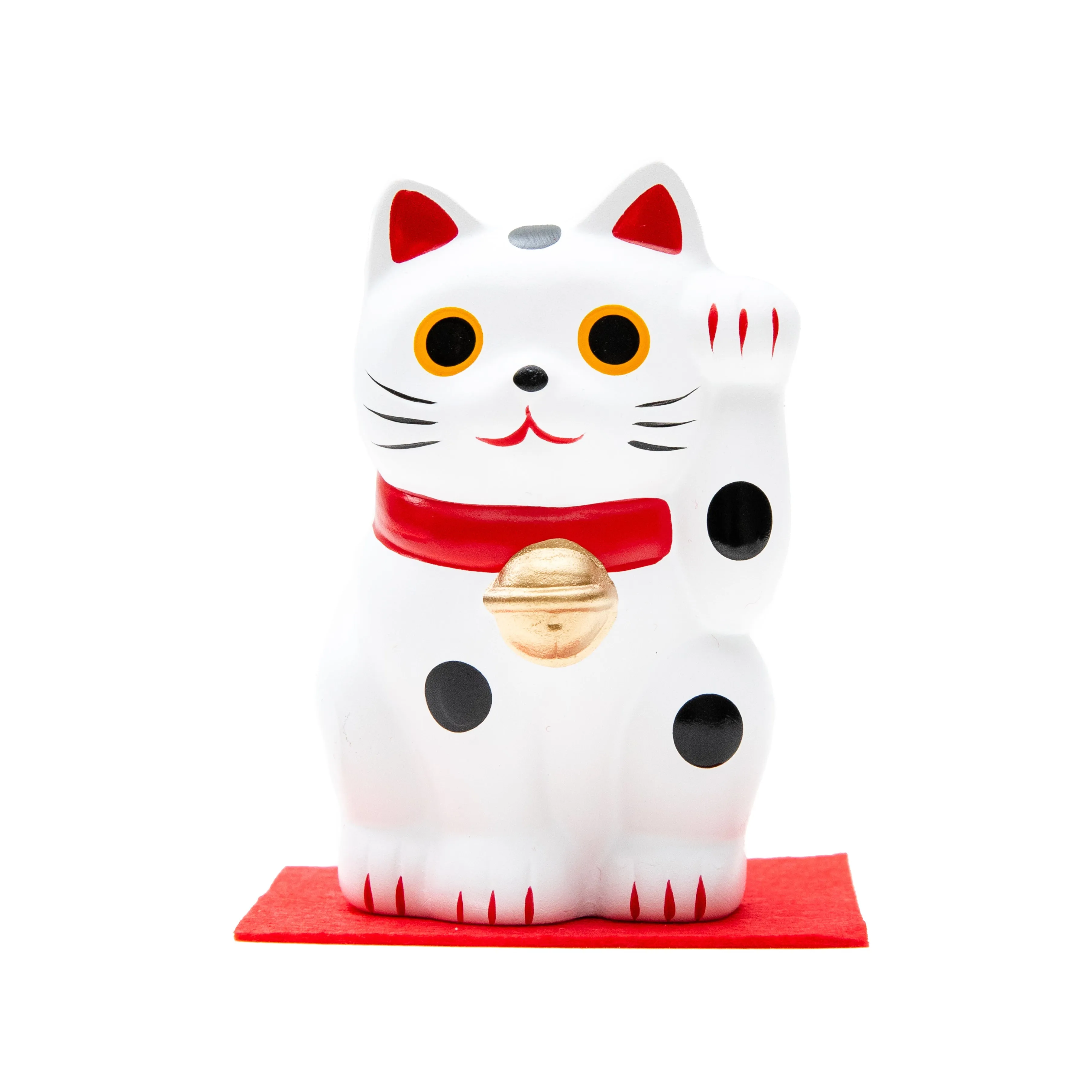 Yakushigama Ceramic Beckoning Cat L